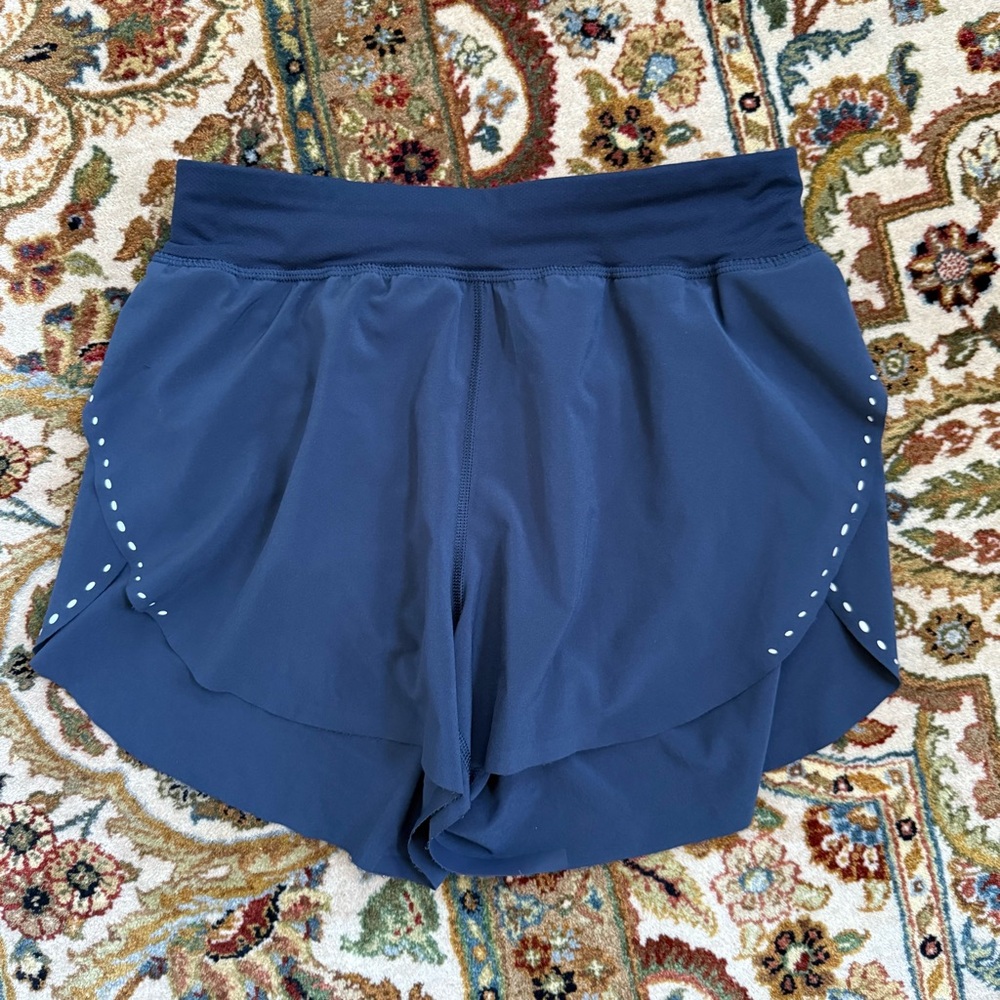Lululemon Fast and Free Split Shorts 3” Navy Blue Size XS